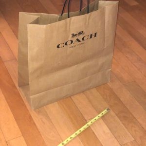 Large coach authentic paper store tote bag